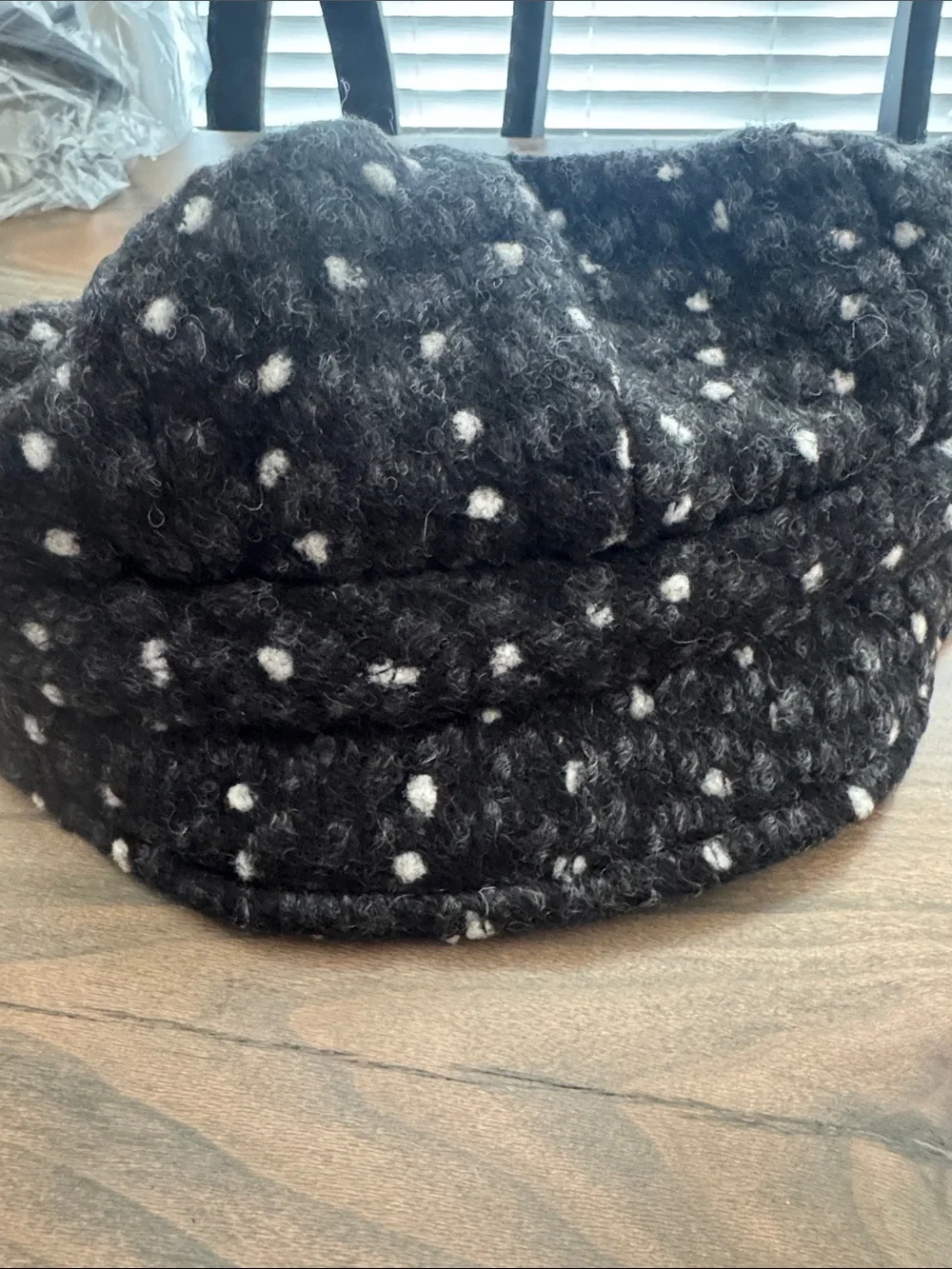 New Giovannio NY Black Tweed Newsboy Cap